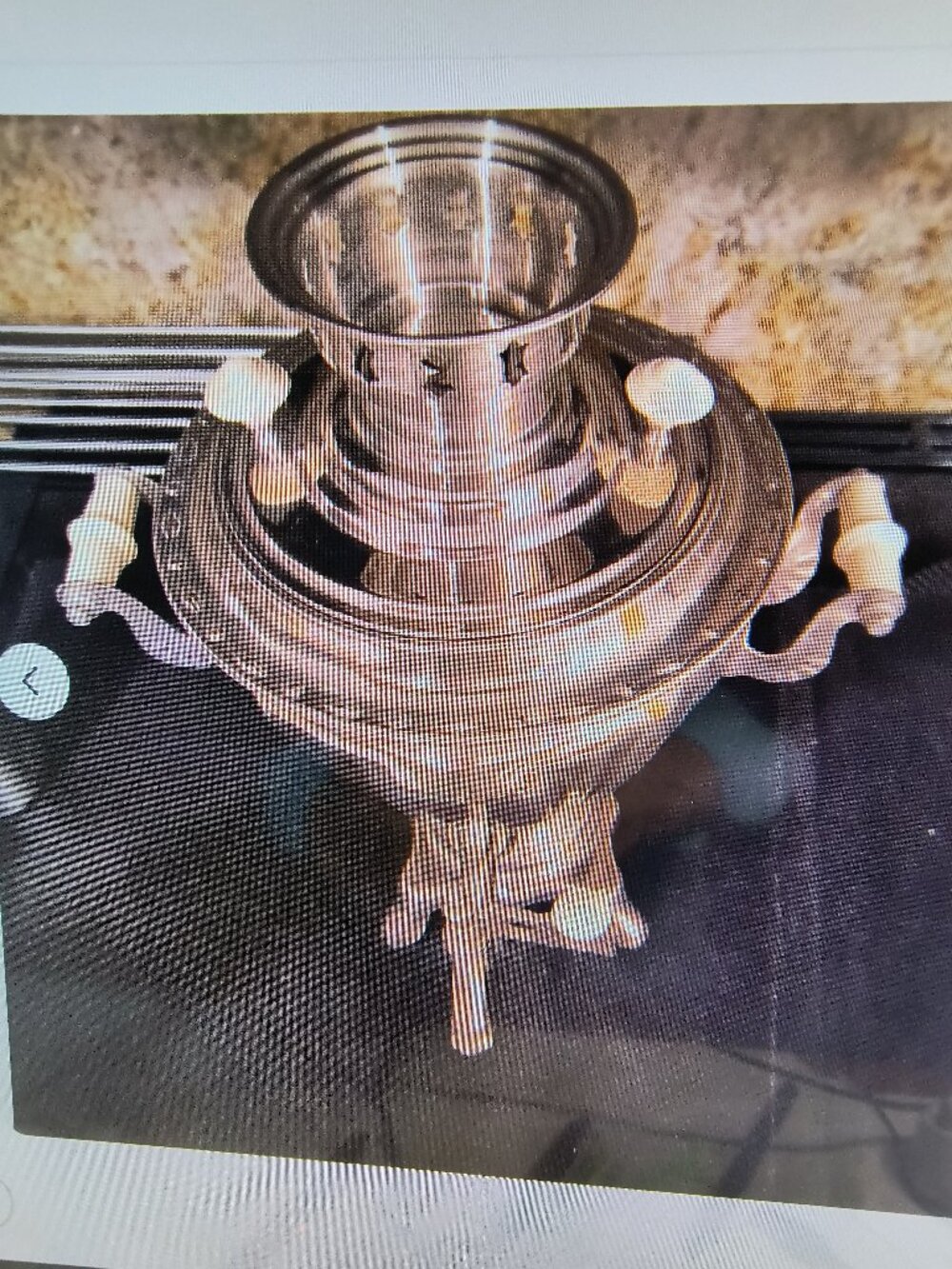 TULA Vintage 1977 Soviet samovar, electric 2L, nickel, Original,with teapot